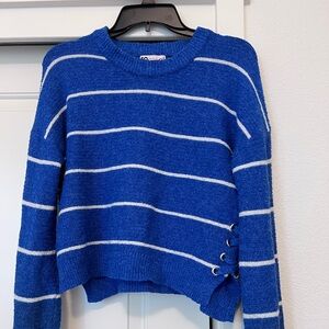 SO Royal Blue Striped Sweater